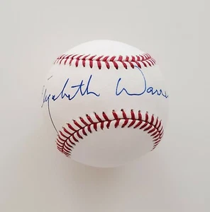 Elizabeth Warren Signed Baseball ROMLB 2020 Former Presidential Candidate RAD - Picture 1 of 3
