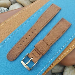 Vintage 3/4" Tapered Pigskin 19mm/16mm Gemex Unused nos 1950s Classic Watch Band - Picture 1 of 4