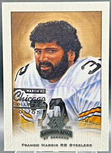 2002 Donruss Gridiron Kings Franco Harris 1/5 Chicago Collection NM+ #159
