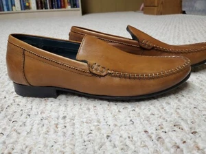 Ted Baker Simeen 2 Braun Leder Halbschuhe Schuhe Mokassins Slipper Herren Größe 9,5 US - Bild 1 von 13