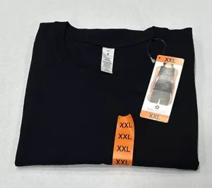 Tuff Athletics Women's Crew Neck Stretch Top, Black, Size 2XL - Picture 1 of 3