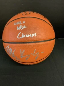 DWIGHT HOWARD KYLE KUZMA SIGNED SPALDING BASKETBALL 2020 NBA CHAMPS" PSA AI74988 - Picture 1 of 5