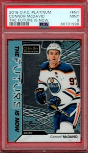 2018-19 O-PEE-CHEE PLATINUM CONNOR MCDAVID THE FUTURE IS NOW FN1 PSA 9 OPC UD GC - Picture 1 of 1