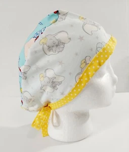 Skull cap, Doo Rag, Scrub Cap, Surgical Hat, Welders Cap, Disney, Dumbo - Picture 1 of 3