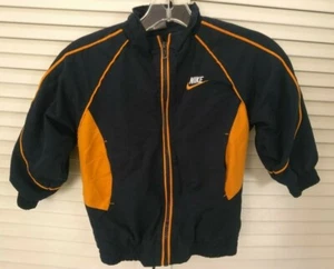 Nike, Youth, Kids, Size 4, Blue, Orange, Full Zipper, Messed Lined, Jacket - Picture 1 of 5