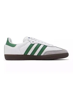 Adidas Originals Samba OG “Cloud White Green” (IG1024) Men's Size 5 *NEW* - Picture 1 of 10