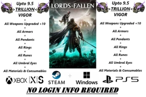 Lords Of The Fallen 2023 -🔥🔥9.5 TRILLION VIGOR + MORE🔥🔥 (XBOX, PS5, PC) - Picture 1 of 51