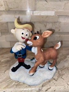 Estatuilla de lujo de Enesco Rudolph el reno nariz roja I Am Not A Misfit Hermey - Imagen 1 de 7