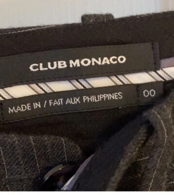 Club Monaco Dress Pants Size 00. In Good Condition One Flaw Shown In Picture - Image 1 of 4