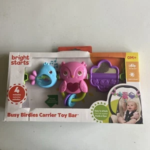 Bright Starts Take Along Carrier Toy Bar Busy Birdies - Picture 1 of 2