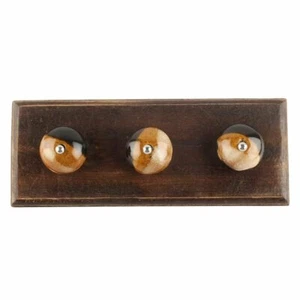Handmade Wooden Traditional Wall Hooks Hangers Holders 10.04 cm, Black, 1 Piece - Picture 1 of 2