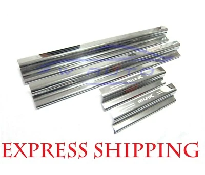DOOR SILLS SCUFF STEP PLATE CHROME STAINLESS STEEL FOR ISUZU MU-X MUX SUV 13-20 - image 1 of 4