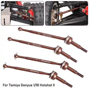 Metal Front&Rear CVD Drive Shafts for Tamiya 1/10 Hotshot II 2024 4WD RC Car - Picture 1 of 11
