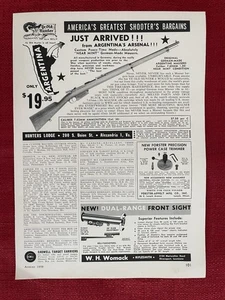 Pubblicità Stampa Vintage 1959 Loggia Cacciatori Made in Germany Mauser Dall'Argentina Ad - Foto 1 di 3