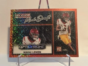 2025 Leaf Optichrome Makai Lemon Red Flood RC 1/1 Mock Draft 2026 USC - Picture 1 of 2