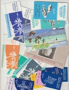 Marshall Islands 1984-1991 Collection 16 Booklets Panes Airplanes, Maps etc MNH - Picture 1 of 11