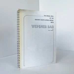 The Medal Roll Of The Queen's South Africa Medal With Wepener Bar; Kaplan, S M - Foto 1 di 1