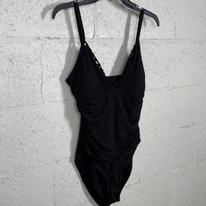 Bleu by Rod Beattie Mio Knot Detail One Piece Swimsuit black 10 $125 - Picture 1 of 14