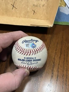 September 29 2017 Game Used OML Baseball CWS  vs. Indians MLB Hologram JC335854 - Picture 1 of 3