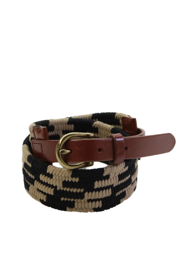 Cinturón Wilfred Free para mujer mezcla de algodón abstracto negro talla XS Foto 1 de 4