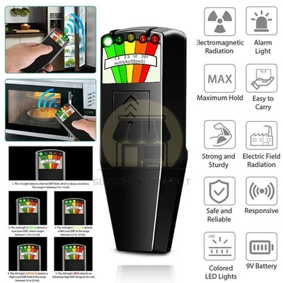 SUPER-HOMEMARKET K2 EMF Meter Kii LCD Digital Magnetic Field Detector Paranormal Equipment Tester