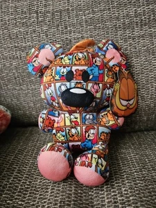 Rare NWT Large Pooky Bear Plush Sticker Bomb 10 inch-Garfield Bear - Bild 1 von 2