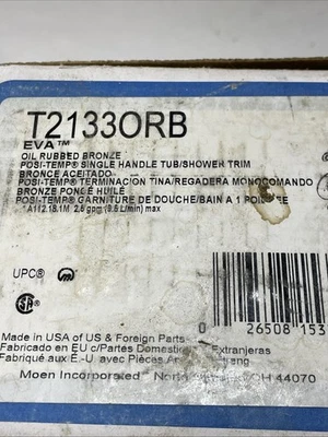 Moen T2133ORB Single Handle Tub/Shower Trim Kit Oil Rubbed Bronze - Image 1 of 4