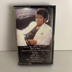 Vintage Michael Jackson Thriller Cassette Tape 1982 Epic CBS QET-38112 OG Works - Picture 1 of 3