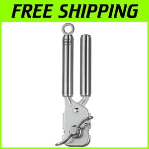 Ergonomic 7-Inch Stainless Steel Can Opener with Pliers Grip for Effortless Use - Picture 1 of 11