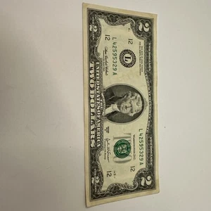 2003 - $2 Two Dollar Bill Rare Series A - Picture 1 of 2