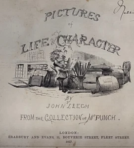 Lotto Mr Punch Pictures of Life & Character London 1857 - 1858 - Imagen 1 de 15