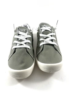 Tenis SOWIFT para mujer sin cordones de lona cómodos de caña baja con cordones talla 9 - Imagen 1 de 12