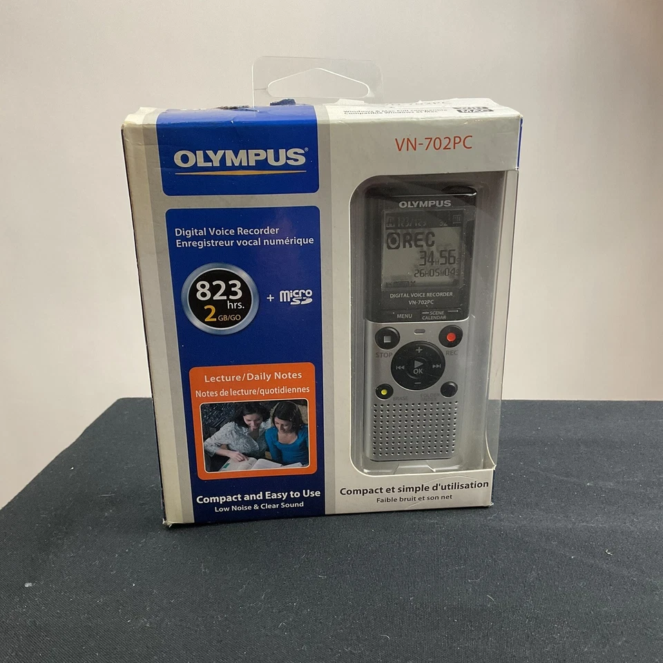 OLYMPUS VN-702PC Digital Voice Recorder w/ 2GB Internal memory microSD Slot NIB - Image 1 of 4