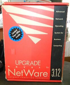Novell Netware Upgrade 2.2 to 3.12 25 Users Unregistered!