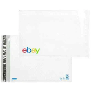 NEW eBay Branded Padded Airjacket Envelope Multi-Color Print 6.5" x 9.25" 5 Pack - Picture 1 of 1
