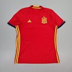 Spain Adidas 2016/ 2017 Football Shirt Home Mens Large Red Jersey AI4411