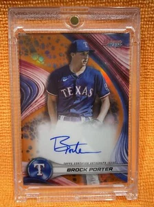 Brock Porter 2024 Bowman's Best #B24-BP Auto Orange Refractor/25 Ranger Prospect - Picture 1 of 7