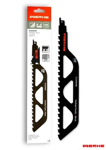 WERHE ® Profesional - 1 x hoja de sierra de sable de piedra - C 305 mm S1243HM cisne de zorro más fuerte - Imagen 1 de 1