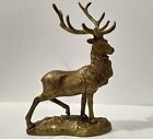 Decorative Deer Stag Statue Sculpture Figurine Table Top Bronze Finish Deer A/U