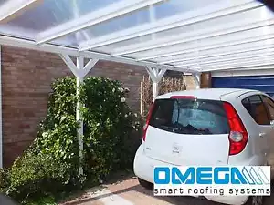Aluminium Canopy Carport Patio cover / with Knee Braces / 4.2m Wide x 3m Project - Picture 1 of 6
