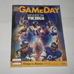2010 GAMEDAY program MINNESOTA VIKINGS v Broncos TOMMY KRAMER & ANTHONY CARTER - Picture 1 of 1