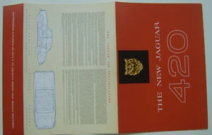 Jaguar 420 Saloon 1966-68 Original UK Foldout Sales Brochure - Picture 1 of 2