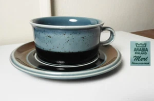 Arabia Finland MERI - BLUE Cup & Saucer Set(s) - Picture 1 of 2