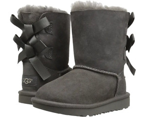 UGG Toddlers Bailey Bow II Boots Grey Size 8 C