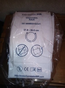 2 LOTS of 10 NIBP Cuff Disposable Adult single Hose 27.5 36cm  989803182541 - Picture 1 of 1
