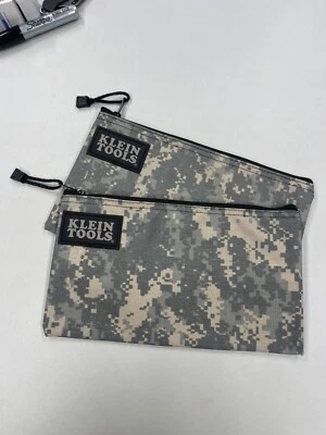 PACK OF TWO Klein Tools 5139C 12-1/2-Inch Cordura Camouflage Zipper Bag - Image 1 of 4
