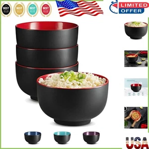 Elegant 4-Piece Large Capacity Ramen Bowls - Dishwasher Safe & Freezer Safe - Picture 1 of 8
