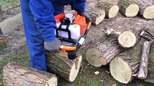 Cono divisor de madera de tronco para barrenadora de tierra gasolina divisor de troncos de gasolina tornillo Ø 50 - Imagen 1 de 10