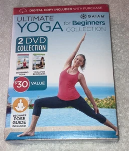 Ultimate Yoga For Beginners 2 DVD Gaiam Collection Rodney Yee Chrissy Carter NEW - Picture 1 of 3
