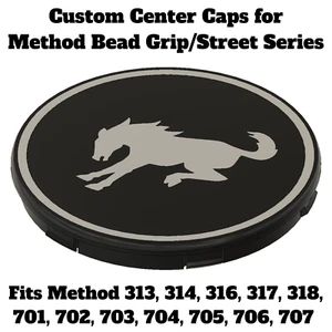 Custom Bronco Style Center Caps for Method Bead Grip/Street Series Wheels - Picture 1 of 20